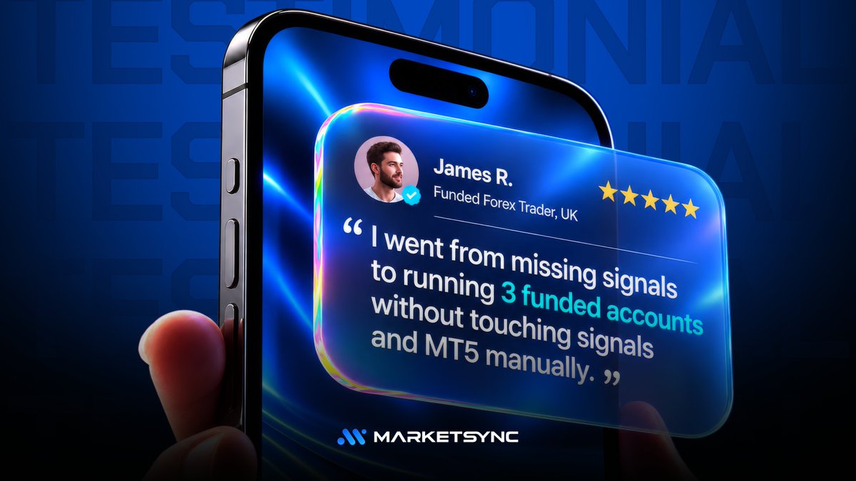 MarketSync_'s tweet photo. Different lot sizes. Different risk rules. Different daily loss limits.

MarketSync handles all of it per account, automatically, for every signal.

This is what the right infrastructure does.

👉 Link in bio.

🌐: https://t.co/Rp3lY5cfV7

#ForexTestimonial #FundedTrader https://t.co/07U21yBB4U