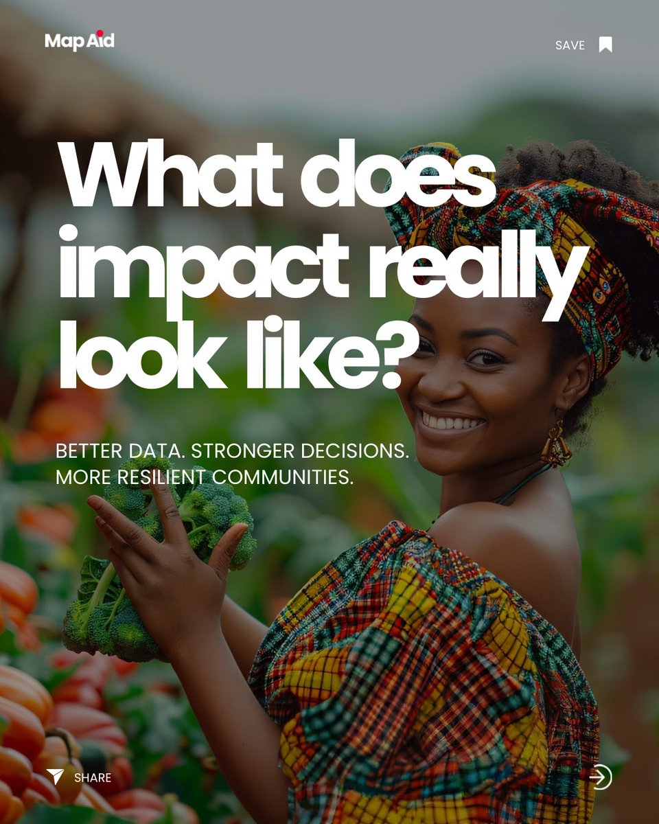GlobalMapAid's tweet photo. Impact isn't just a metric on a report. 💚 

It's a farmer who knows exactly where to dig. A community with reliable clean water for the first time. A city council that can finally plan ahead. https://t.co/c50241ZhnI