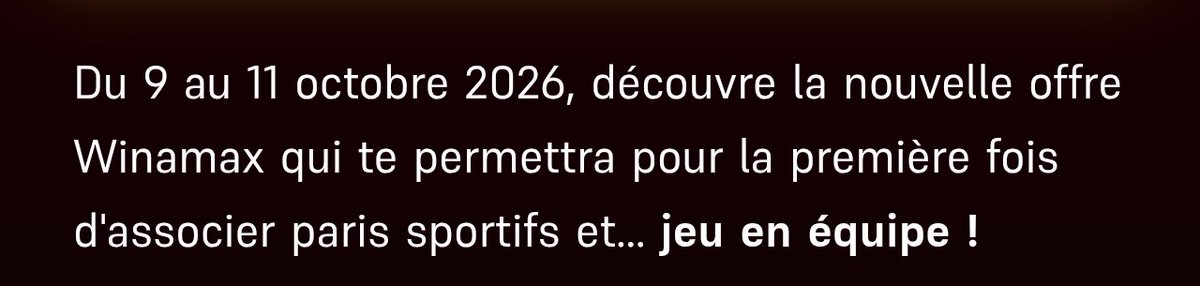 MrReigns8's tweet photo. Hello la team @WinamaxSport.

Le raid commence bien aujourd'hui et pas le 09 Octobre ?

#teamparieur https://t.co/749iAbweIU
