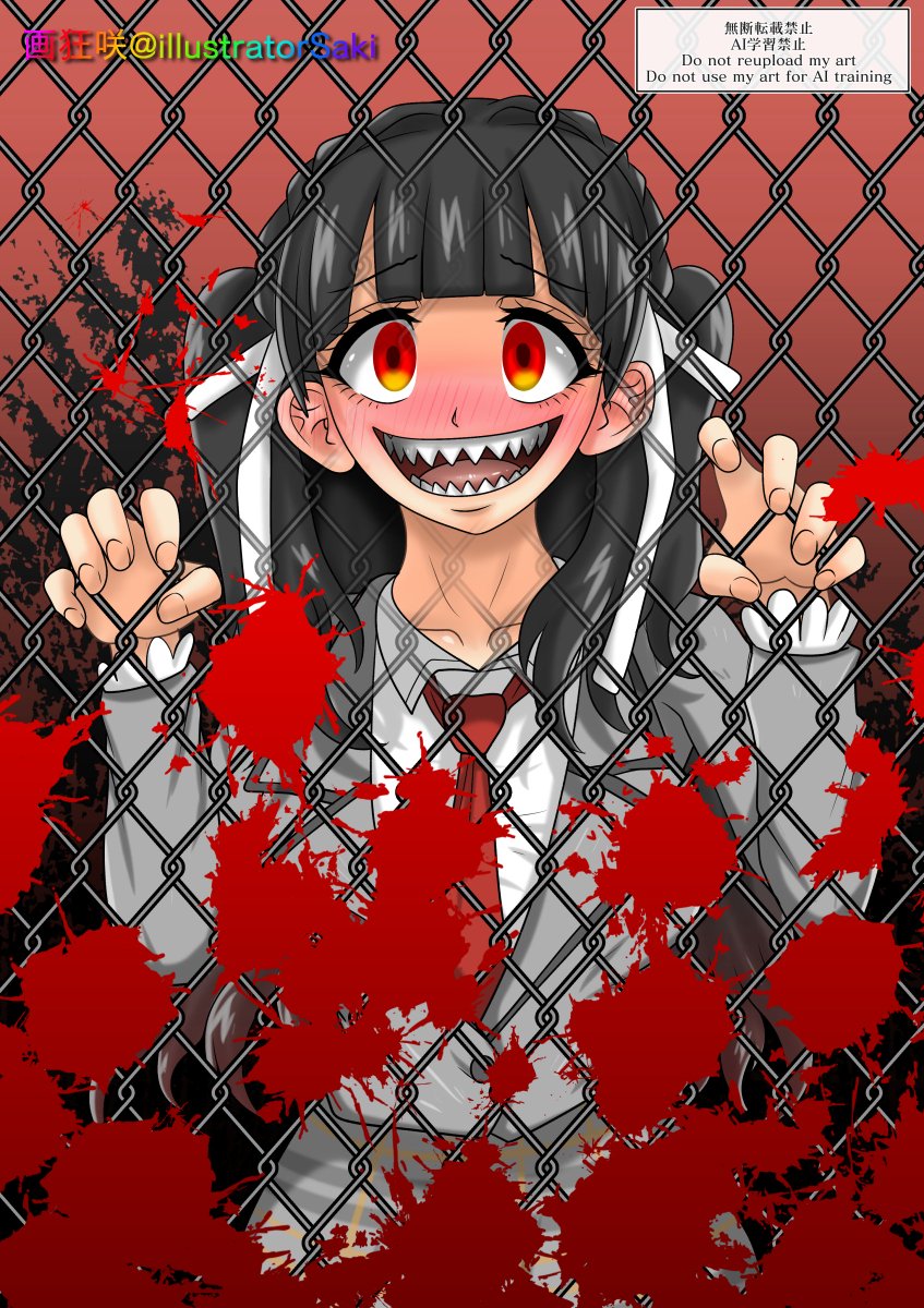 gakyousaki's tweet photo. 100カノ　凛ちゃんの目の前で・・・
バイオレンすわ～！！！！
#イラストㅤㅤㅤ https://t.co/GAXsNK2Zn3