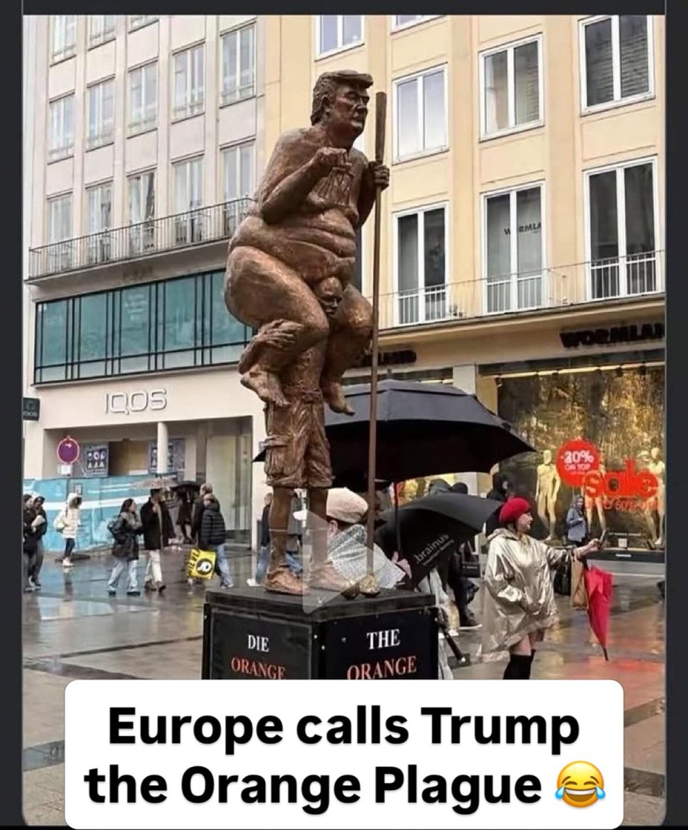 RT by @mikenov: Our European values 🇪🇺 Europe Calls Trump the Orange Plague. 🤣🤣🤣🤣🤣🤣🤣🤣🤣😜