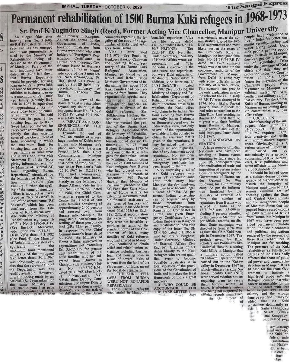 paolienlal's tweet photo. The piece below despite extensive quotings of file numbers and notings is one without intellectual integrity. It is full of baseless and wilful insinuations and assumptions, a smear on academicians’ credibility and a University. https://t.co/ZNWxdGEgfU
