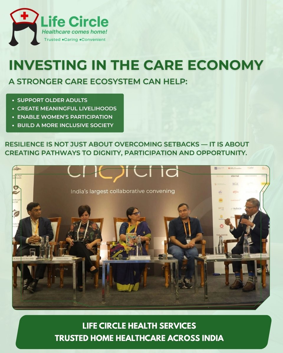 LifeCircleSrSer's tweet photo. Building Social Resilience: Innovation in Healthcare & Education
We are proud to share that Priya Anant, Co-Founder, Life Circle Health Services Pvt. Ltd., participated as a panellist at Charcha 2026, hosted by DBS Foundation.
#Charcha2026 #LifeCircleHealthServices https://t.co/wLMxL9rUky
