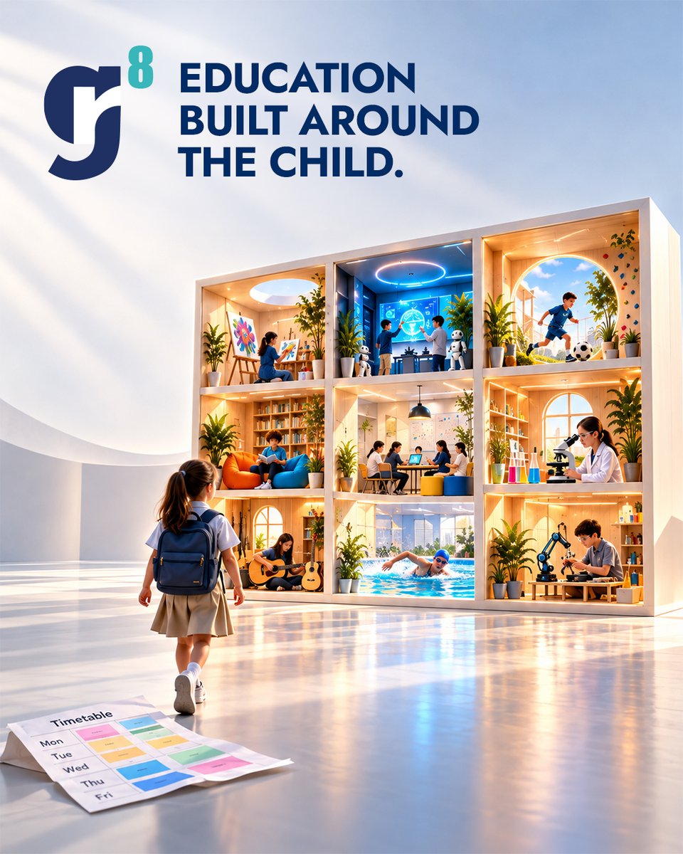 GEMS_ME's tweet photo. GEMS Education unveils GR8 School, a world-first fusion of AI, teachers and industry experts reinventing education.
#GR8School #GEMSEducation #EducationInnovation #HumanMentors #GR8LearningCollective https://t.co/615XJjUvE8