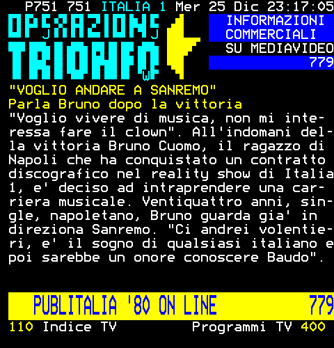 alessiouchihax's tweet photo. Dal "MEDIAVIDEO" del giorno di Natale 2002...
Leggete attentamente tutto questo...
#CosediTv #anni2000 #Mediaset #Italia1 https://t.co/IQOROjUWEH