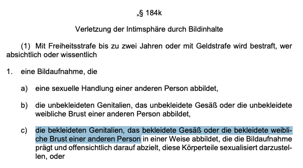 dg_graeber's tweet photo. Wer heimlich einen bekleideten (!) Hintern fotografiert, soll bis zu zwei Jahre ins Gefängnis. SPD-Justizministerin Stefanie Hubig hat ihr puritanisches Po-Foto-Verbot im Bundeskabinett durchgesetzt. https://t.co/bBBTSXzYxX https://t.co/ipRcEfbd6e