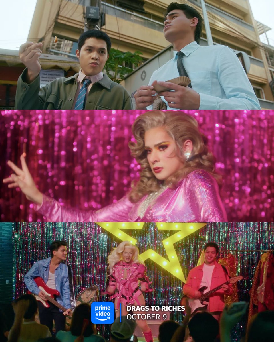 CSstudiosph's tweet photo. BUKAS NA ANG PAGRE-REYNA SA INYONG MGA SCREEN!

Take a look inside the world of DRAGS TO RICHES 🎞️🎥

DRAGS TO RICHES
STREAMING ON PRIME VIDEO STARTING TOMORROW, OCTOBER 9

#DragsToRiches https://t.co/cqYJ14OFBi