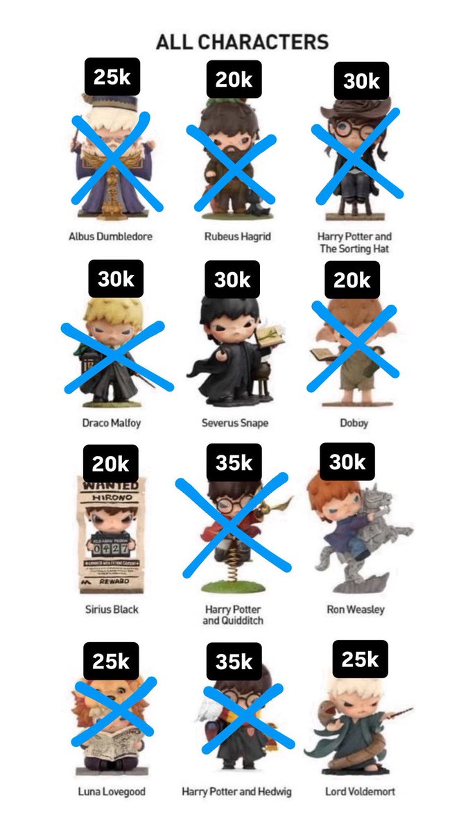 prefermochi's tweet photo. WTS OPEN SHARING 

POP MART HIRONO X HARRY POTTER SERIES

sealed foil
wajib full 1 set baru bs lanjut
DP 50k utk booking slot (full refund klo ga dpt)
pelunasan setelah dpt barang
NO CANCEL setelah booking ‼️

💰retail + fee (on pict)
📦 inc packing
🍊exc admin oren
📍Surabaya https://t.co/u7pIEYwt17