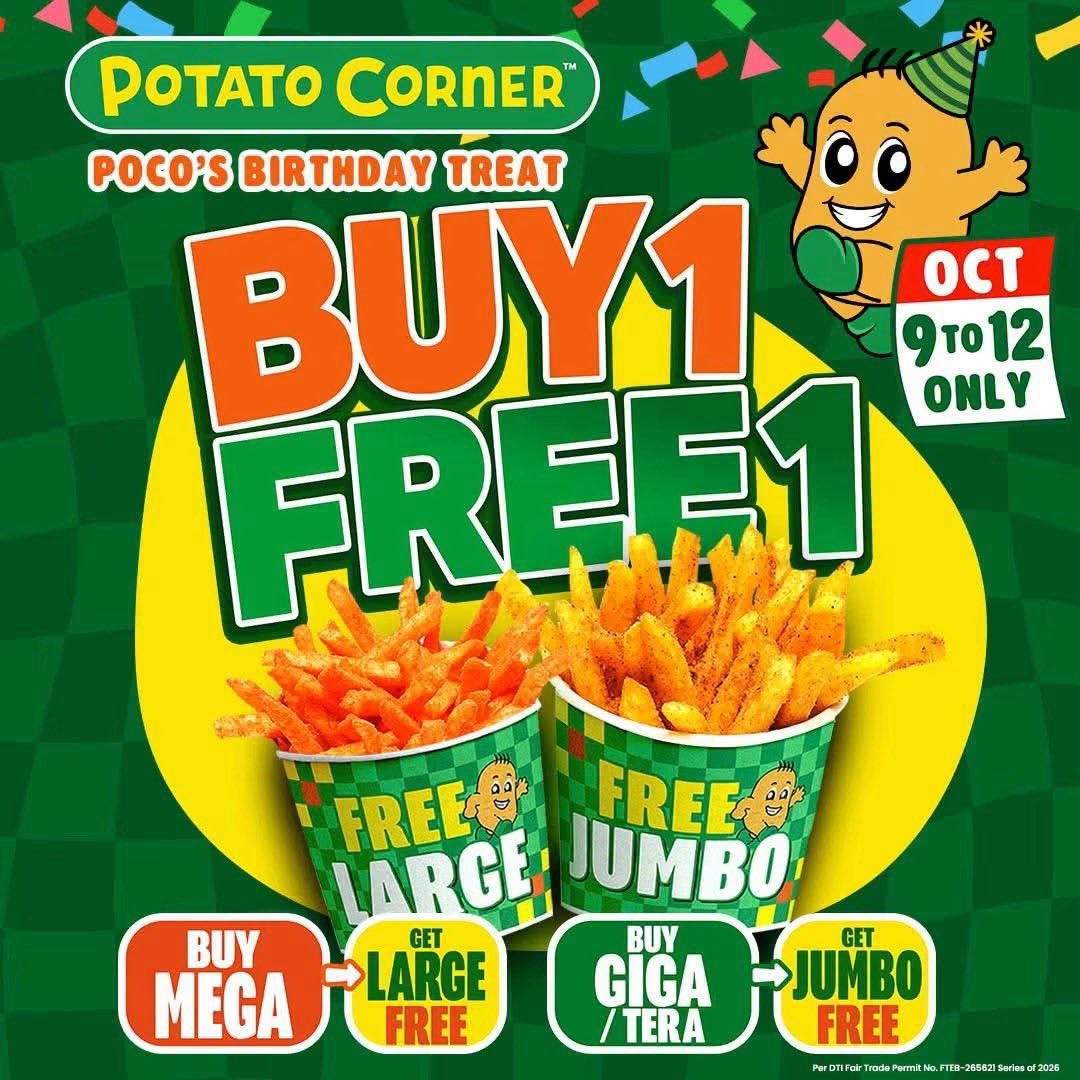 commsciient's tweet photo. potato corner b1t1 giveaway 🍟 

— mbf
— rt this twt
— engage / join my highlights (optional)

ends tomorrow ~ https://t.co/Wm25V5Mv94