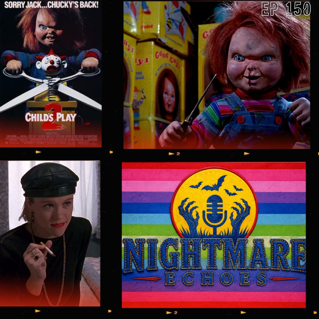 NightmareEcpod's tweet photo. In today's episode we discuss Child's Play 2:
How is Chucky brought back?
Is Kyle the coolest foster sister in horror history?
And who is running this factory?
#Horror #Slasher #GoodGuyDoll #ChuckyEvent #BradDourif
https://t.co/Rl0rqwvmDd https://t.co/nAi6D2W6YA