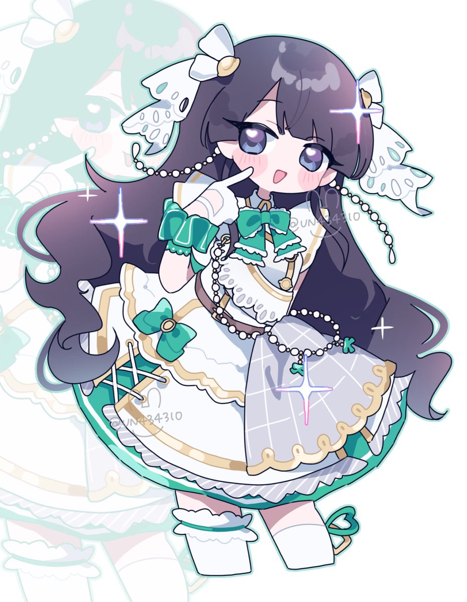 UN4343l0's tweet photo. 緑色も最強にかわいく着こなすバーチャルアイドル月ノ美兎様……(灬⁺д⁺灬)💘 #みとあーと https://t.co/FPOKcPLYLl