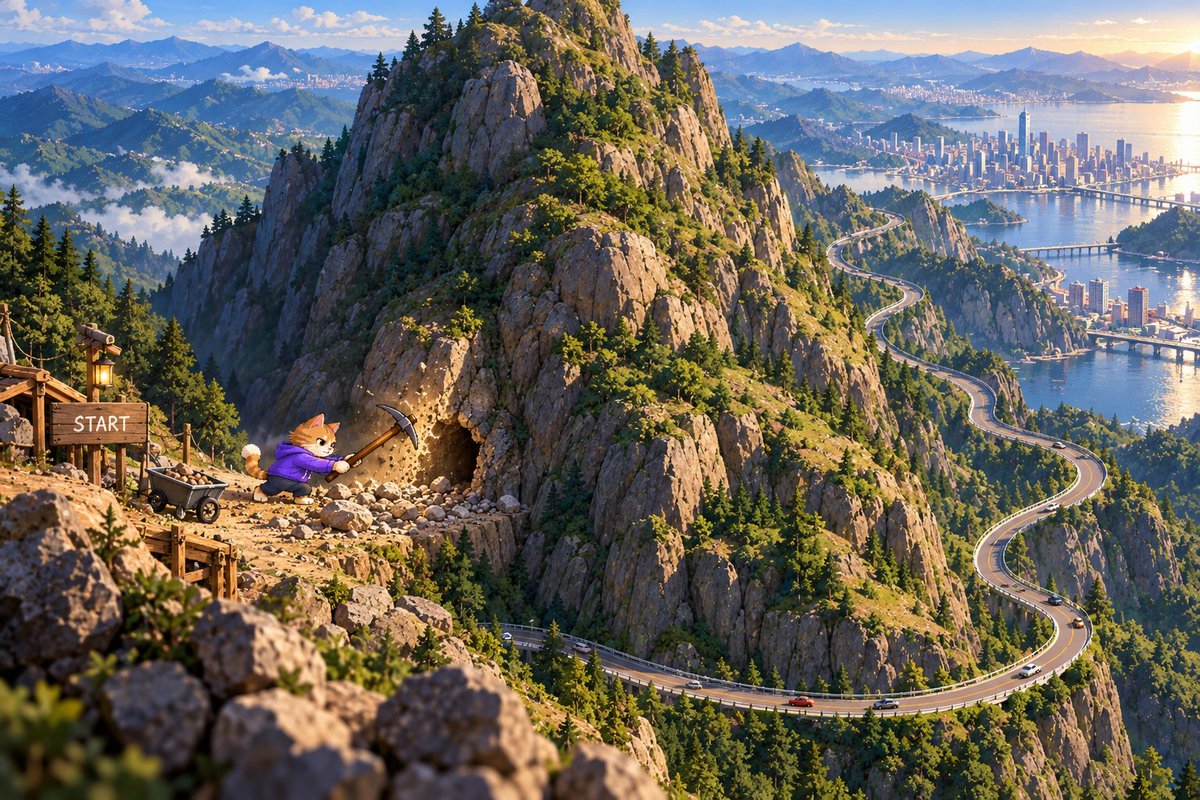 LifeofCMC's tweet photo. The mountain isn't the obstacle. It's the opportunity.🐱 https://t.co/xTrcaXPkzY