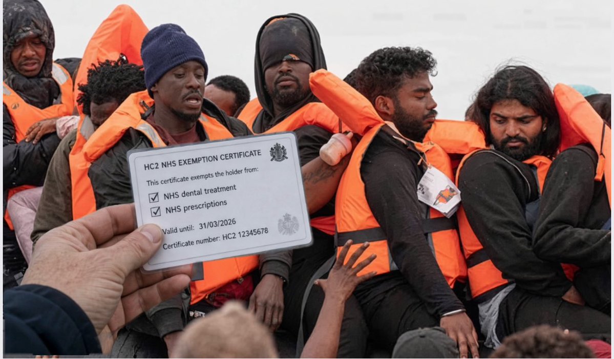 TheBritLad's tweet photo. YOU work, YOU pay tax, YOU still cannot register with an NHS dentist. YOU wait weeks for a doctor’s appointment.

But if you arrive illegally via a dinghy?

You receive a certificate that covers all medical bills, NHS, dental and doctor appointments within days.

Disgraceful. https://t.co/EVBZ6t59dz