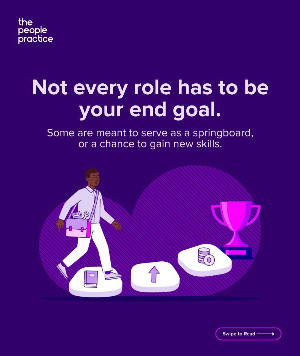 ThePeoplePract's tweet photo. If there’s one thing career experience teaches you, it’s that flexibility matters more than a flawless 5-year plan
Your degree is just the starting point, and will not necessarily decide where you end up. You only learn these things by living them.
#thepeoplepractice #workculture https://t.co/21vFpvJD6r