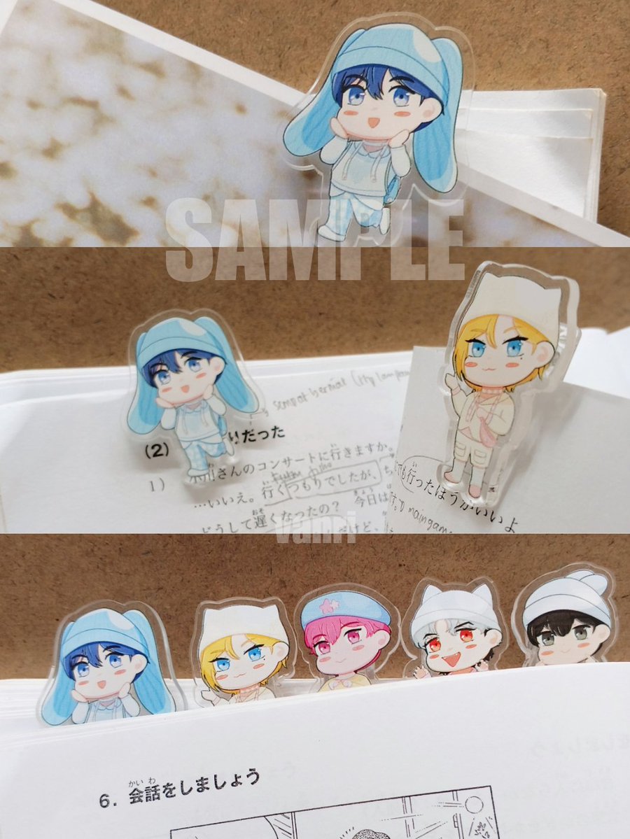 2subVanri's tweet photo. Here's the samples for Plave Acrylic Paper Clip 

#CF23 #Comifuro23 #cf23catalogue https://t.co/BmYYreyPt5
