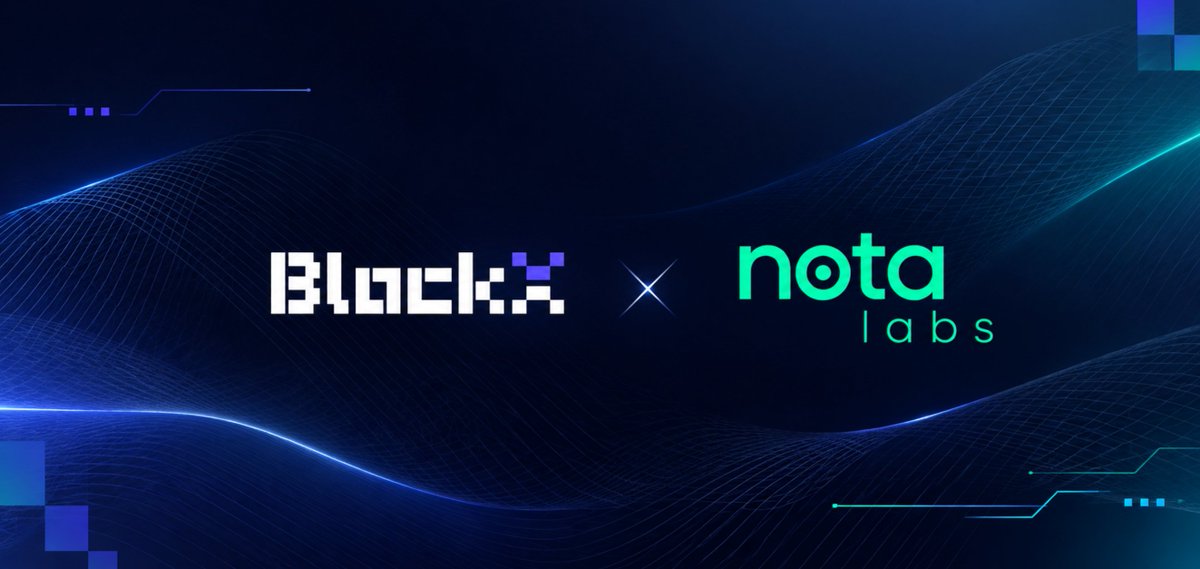 NotaLabsGlobal's tweet photo. Excited to announce our strategic partnership with @BlockX_VC 

Together, we’re building and expanding the ecosystem — connecting technology, communities, and new opportunities.

Different strengths. One vision. One ecosystem.

Let’s build what’s next. 🚀 https://t.co/IhWbNfNuvP