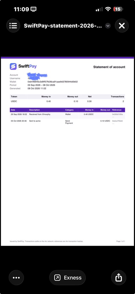 splendorcrypt's tweet photo. Where did my money go?

If you’ve ever needed to trace a payment, confirm a transaction, or simply understand how you’ve moved your funds over time, SwiftPay now has you covered.

Download your statement and get a clear record of the funds you’ve received, sent, and managed on your account.

Your money. Your records. Your visibility.

Available now on @getswiftpay.