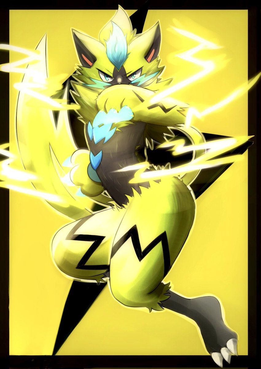 YUMI_YA01020's tweet photo. #ポケモンイラスト
#イラスト

ゼラオラ描きました https://t.co/SO98DEelq6