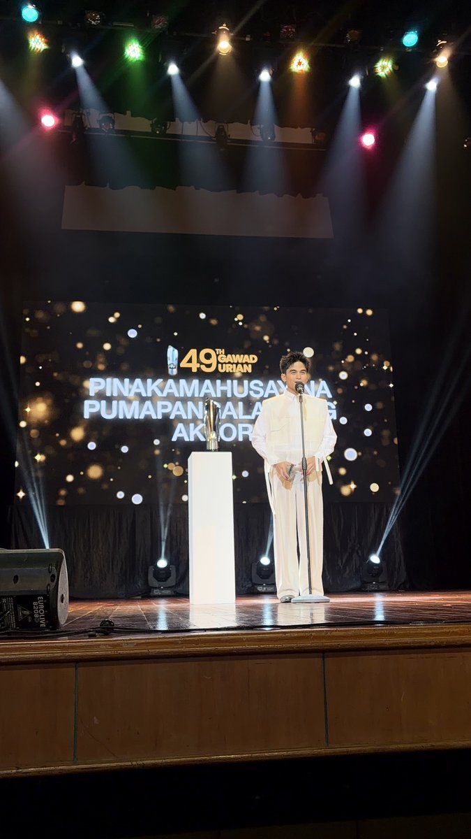 GMAPictures's tweet photo. Congratulations, Will Ashley, on winning Pinakamahusay na Pumapangalawang Aktor at the 49th Gawad Urian Awards! ✨

Your GMA Pictures family is proud of you!

Catch Will Ashley in GMA Pictures’ 2026 MMFF offering, ‘Amir.’ https://t.co/ds2gRUjKf3