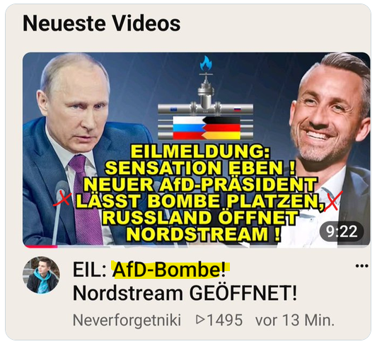 nordlicht_909's tweet photo. Gewagte Headline @nikitheblogger...

...und natürlich dumm(dreist) und gelogen obendrein.

#NikiSchreibtKacki #NikiLuegt #Lotzloeffel
#AfD #Rausch https://t.co/3yujtKGRyT