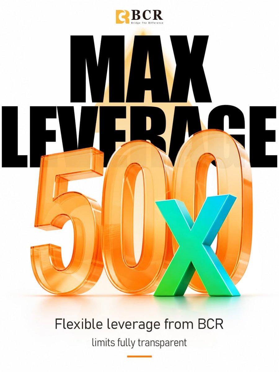 bcrmarketnews's tweet photo. 500x Max Leverage
Flexible leverage up to 500x from BCR. Limits fully transparent. Maximize your potential 📈

#thebcr #bcrTrading #bcrGlobal