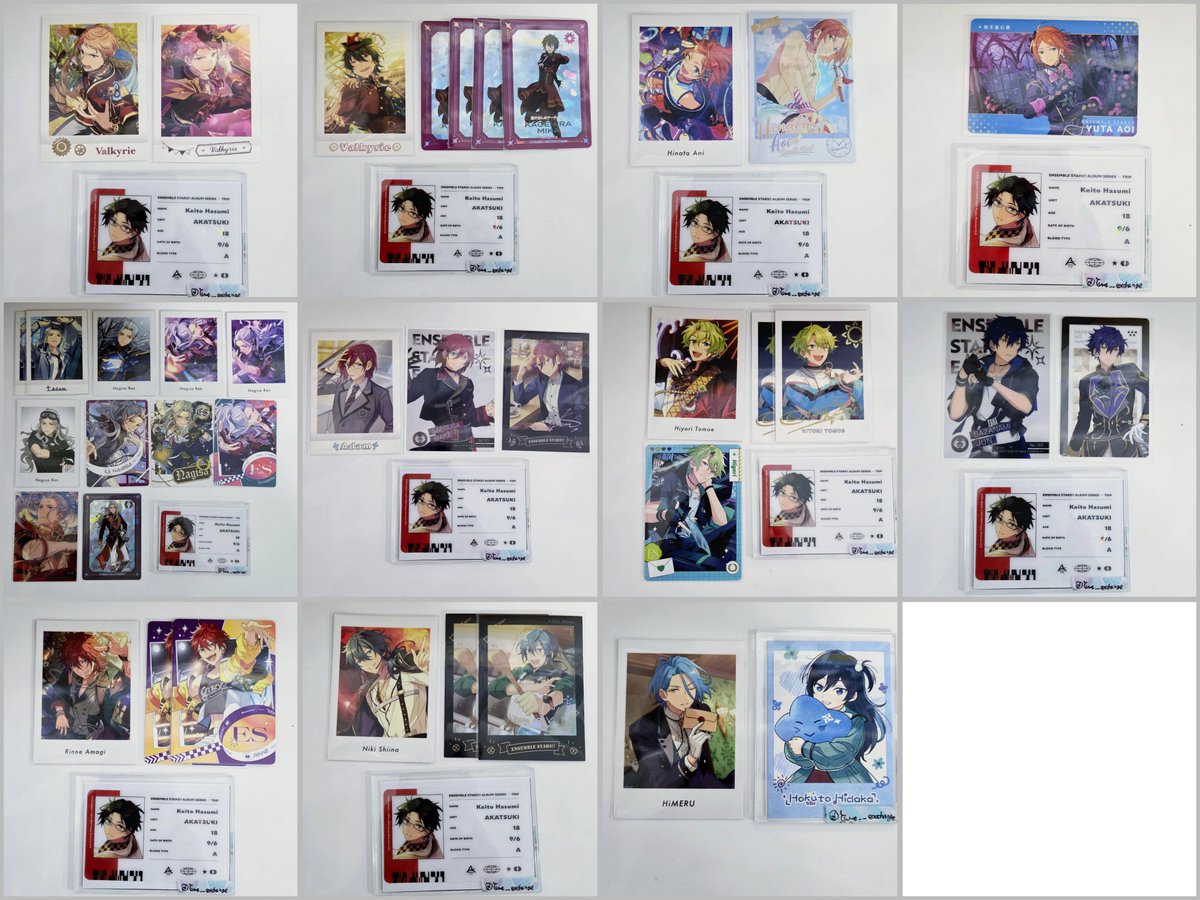 Yume__exchange's tweet photo. 【交換/譲渡】あんスタ ぱしゃこれ ぱしゃっつ クリアカード エモカ カードダス 特典 周年 中国 紙類

譲)   画像 1～4枚目

求)   リプ5/6枚目・異種 英智/桃李/弓弦/北斗/千秋/巽/藍良/敬人/創/薫/ジュイス/舞珠/ライカ・定価(中国:250/特典:200)(＋送料) https://t.co/8d0MgmNgmU