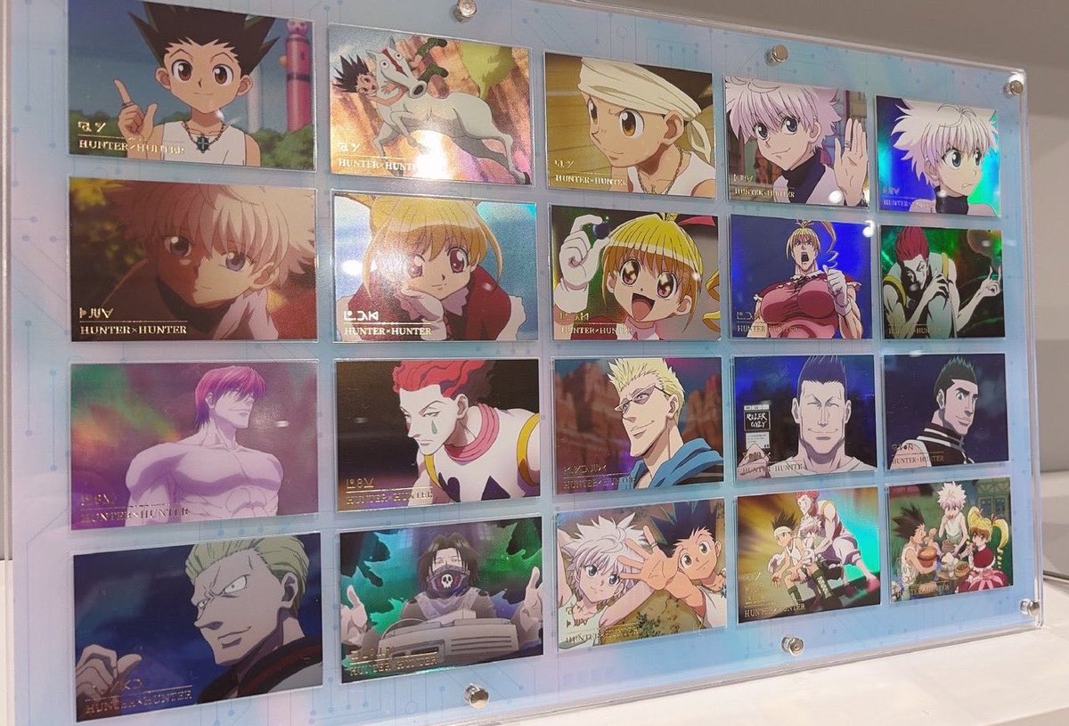 k42wKKihKBGTvXv's tweet photo. HUNTER×HUNTER POP UP STORE 
GREED ISLAND ARCHIVES

G.Iアクリルカードコレクション　全10種

場面写カードコレクション 2枚入り

#最新情報　#ハンターハンター https://t.co/ghLlRRWAJv