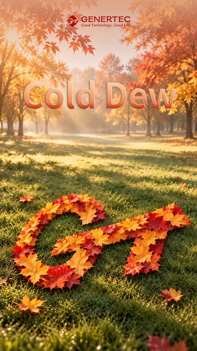 Genertec_Global's tweet photo. ✨💛Cold Dew, the 17th of the 24 Chinese #SolarTerms, arrives with golden harvests, crisp autumn air, and a sharp chill.

🌟❄️As temperatures drop, stay warm and cozy, and enjoy the beauty of autumn! https://t.co/nq2fEj34I8