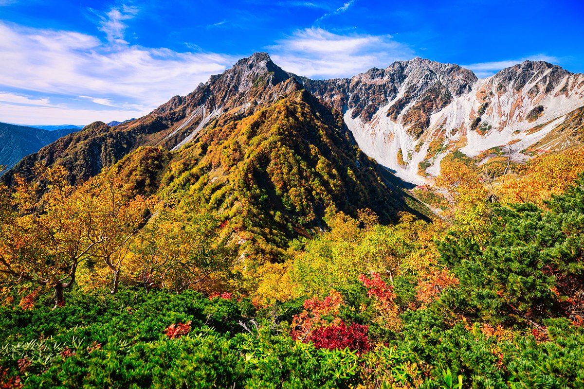 TakaMountainCH's tweet photo. 穂高連峰（北アルプス）
The Hotaka Mountain Range of Japan Alps
撮影場所：屏風の耳（穂高連峰）／撮影時期：10月上旬
Byoubu No Mimi of Japan Alps／Early October
Canon EOS R5
Canon RF15-35mm F2.8 L IS USM
#穂高連峰 #涸沢 #紅葉 #屏風の耳 #北アルプス https://t.co/FWGqlBzKFN
