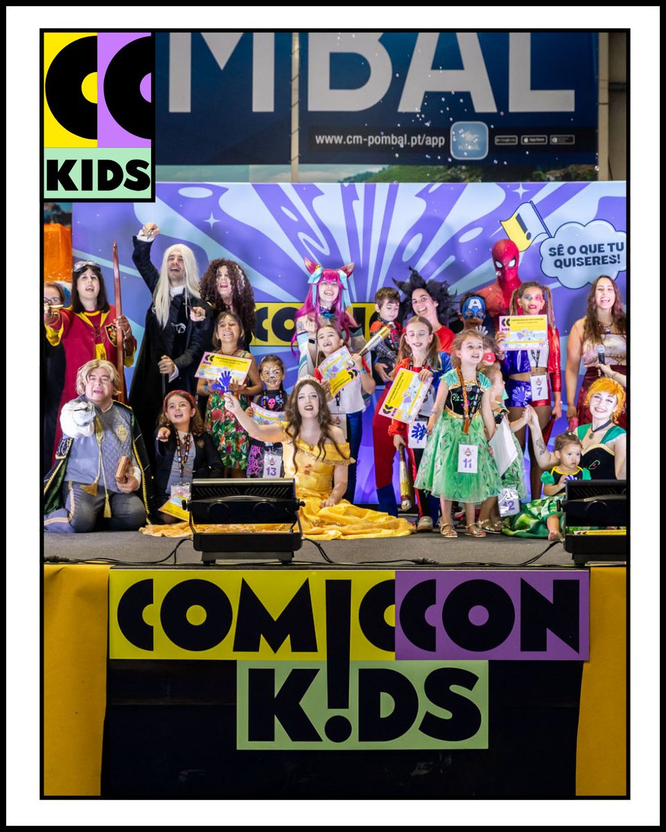 ComicConKids's tweet photo. 👻 Vem fantasiado e sobe ao palco! 🎭

Nos dias 31 out. e 1 nov. há Concurso Cosplay Kids! 🦸‍♀️ Prémios para o Cosplay Mais Assustador, Mais Criativo e Melhor Performance! ✨

📜 Regulamento: 
https://t.co/7w4Pe7yGx1

#ComicConKids #CosplayKids #concursocosplay https://t.co/7OlE7gkip4