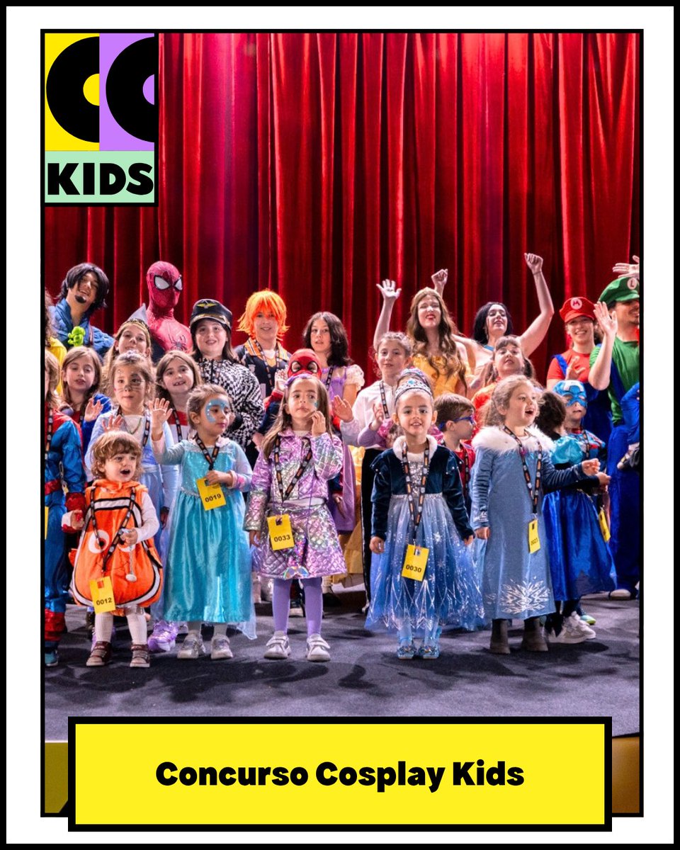 ComicConKids's tweet photo. 👻 Vem fantasiado e sobe ao palco! 🎭

Nos dias 31 out. e 1 nov. há Concurso Cosplay Kids! 🦸‍♀️ Prémios para o Cosplay Mais Assustador, Mais Criativo e Melhor Performance! ✨

📜 Regulamento: 
https://t.co/7w4Pe7yGx1

#ComicConKids #CosplayKids #concursocosplay https://t.co/7OlE7gkip4