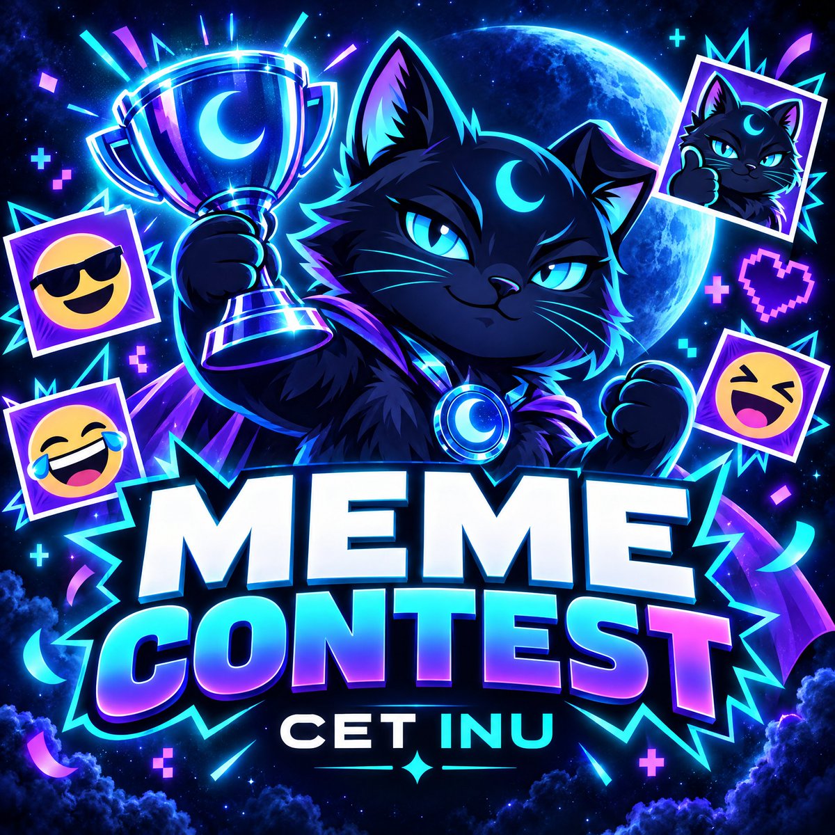 cetinusol's tweet photo. MEME CONTEST 😹

$1000 in $CET for the 3 best original lmeow memes

🥇 $500 🥈 $300 🥉 $200

follow, reply with your meme, tag 2 friends👇

closes sunday 5pm utc https://t.co/tMIKVnrrLX