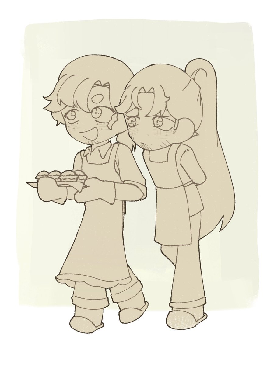Jeo_Jello's tweet photo. Day 6: Baking 

Grown man found begging for food from his bf

#pizzaburger #inktober https://t.co/O4r5ergq7d