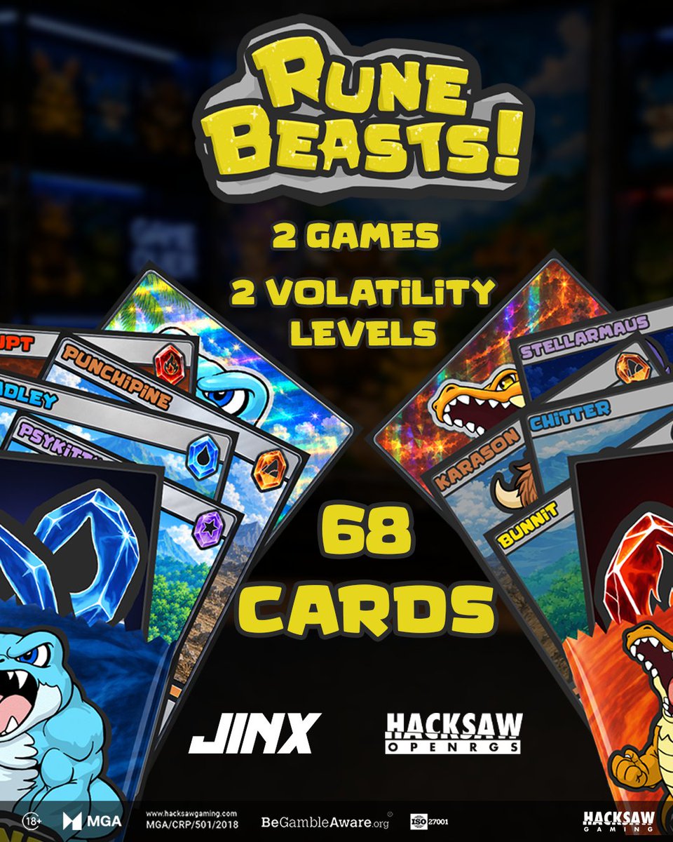 HacksawOpenRGS's tweet photo. Choose your path: Climb the peaks or dive into the trenches. ⛰️🌊

2 Games.
2 Volatility Levels.
68 Cards.

Rune Beasts is Coming Soon!

🧠 @Jinx_Gaming_Co 

🔞 | Please Gamble Responsibly | https://t.co/ZJUX28Fd23
#HacksawGaming #HacksawOpenRGS #RuneBeasts #Slots #ComingSoon https://t.co/afyU5kcKpA