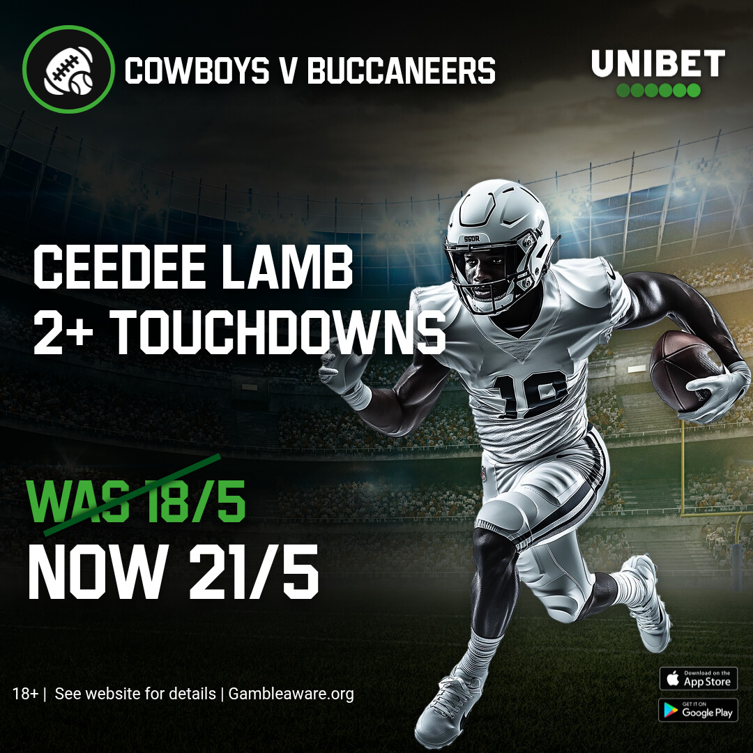 unibet's tweet photo. 🏈 He's scored 4 touchdowns in his first 4 games, can he keep the momentum going tonight ➡️ https://t.co/mGW3xKjdkM #NFLUK #Cowboys #NFL https://t.co/MX3ANWErsl