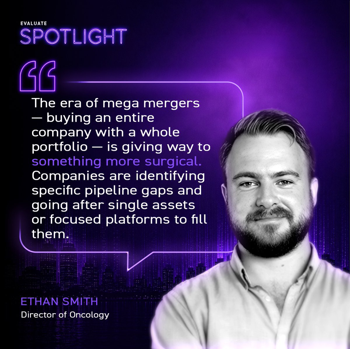 evaluatepharma's tweet photo. What’s the current oncology landscape? Ep. 02 of Evaluate Spotlight covers key insights: M&amp;A is now targeted, ADCs and bispecifics have surged, half of top companies lack growth potential, and funding cuts may impact the early-stage pipeline.

▶️ Watch: https://t.co/a6JBxBkoP5 https://t.co/hAhQLqiw0I