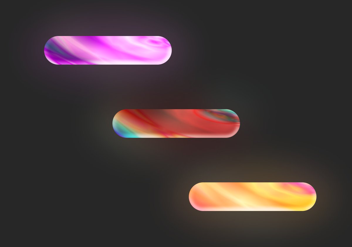 santanucodes's tweet photo. Playing around with gradients + blur and ended up making these custom buttons.
Simple idea, but the little details make them feel much more alive.

Should I break down how I made them? https://t.co/DACQenhmRq
