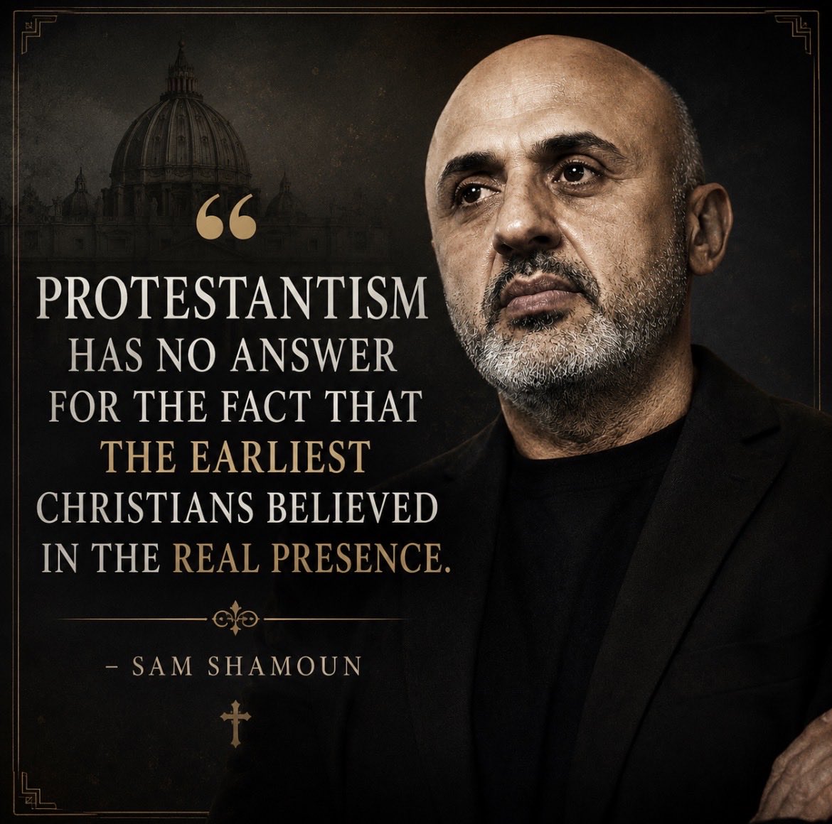 CatholicDrip___'s tweet photo. People are always giving me a hard time for positing Sam Shamoun memes. 

He made mistakes, but he isn’t fake. 

Unlike the rest of the influencers I see! https://t.co/WcG6RAOilo