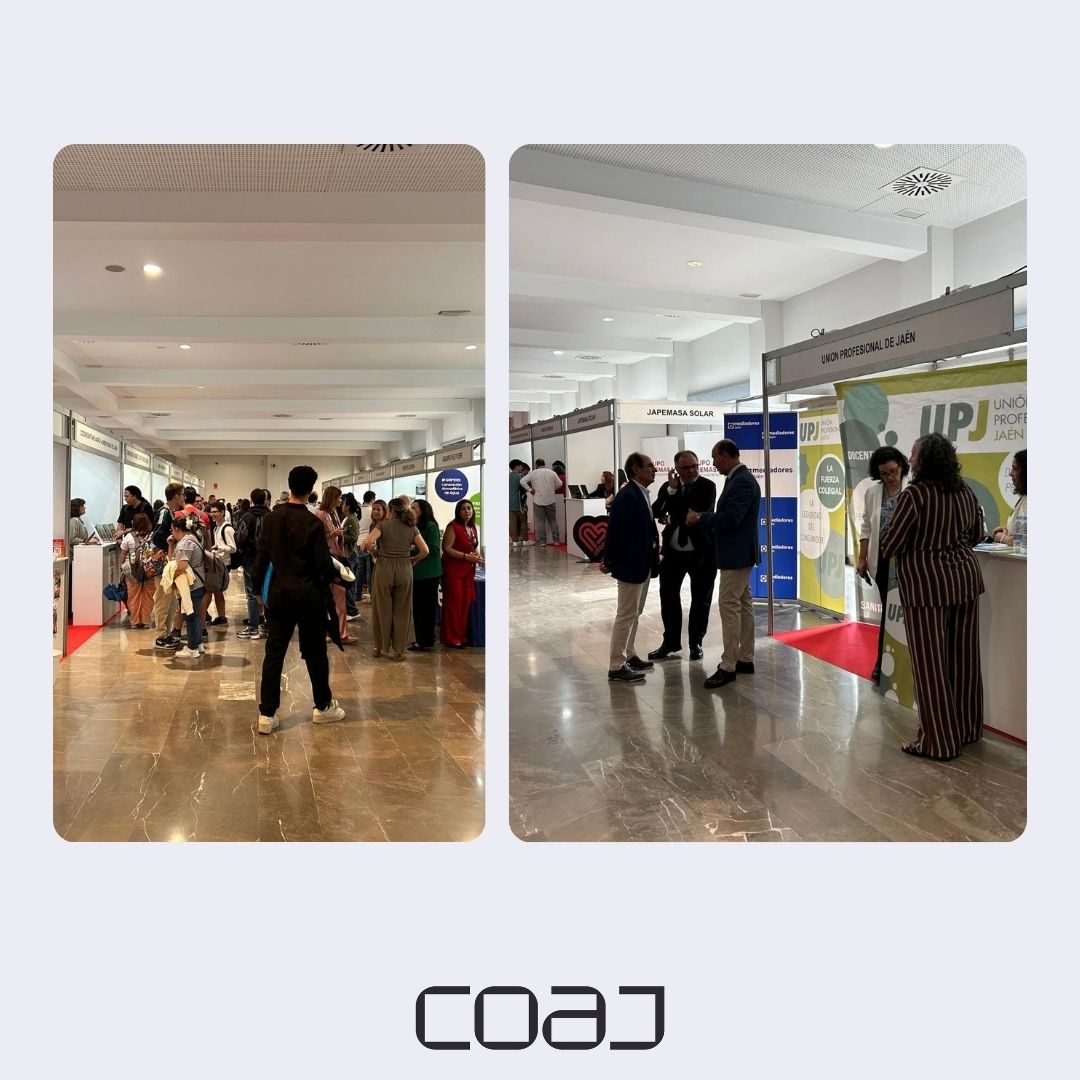 COA_JAEN's tweet photo. 🎓 Comprometidos con el futuro de la profesión.
Nuestra decana, Soledad González, ha participado en la Feria de Empleo de la @ujaen representando al Colegio Oficial de Arquitectos de Jaén y acompañando a la Unión Profesional de Jaén.
#COAJ #ArquitecturaJaen https://t.co/GzYRf7NOZs