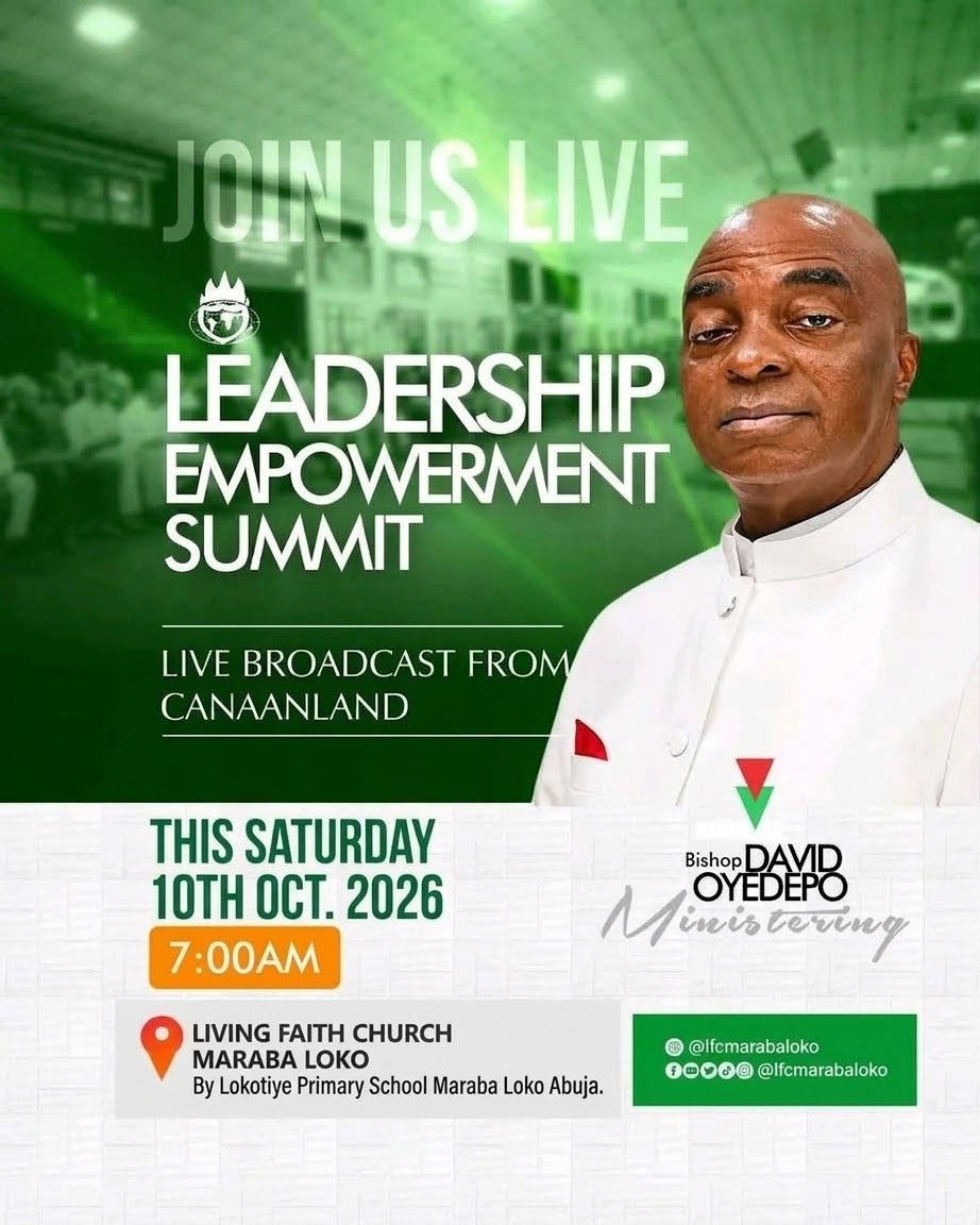 lfcmararabaloko's tweet photo. Leadership Empowerment Summit for October 2026 comes up this Saturday, October 10, 2026.
All Pastors, Ordained Workers, All Cell Ministers, Assistants and Secretaries, Statutory Bodies members, all Service unit Leaders are expected to be in attendance.

This Saturday
Time: 7am https://t.co/vkZS1aUlIO