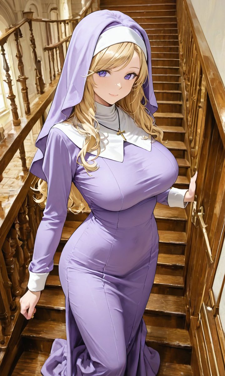 npc_ai_pic's tweet photo. シスターって良いよね…

随分前に、夢に出てきたシスターさん
薄紫のシスター服がとカールした金髪が、印象に残ってる
#AIart #AIイラスト https://t.co/LqaWbNbtBr