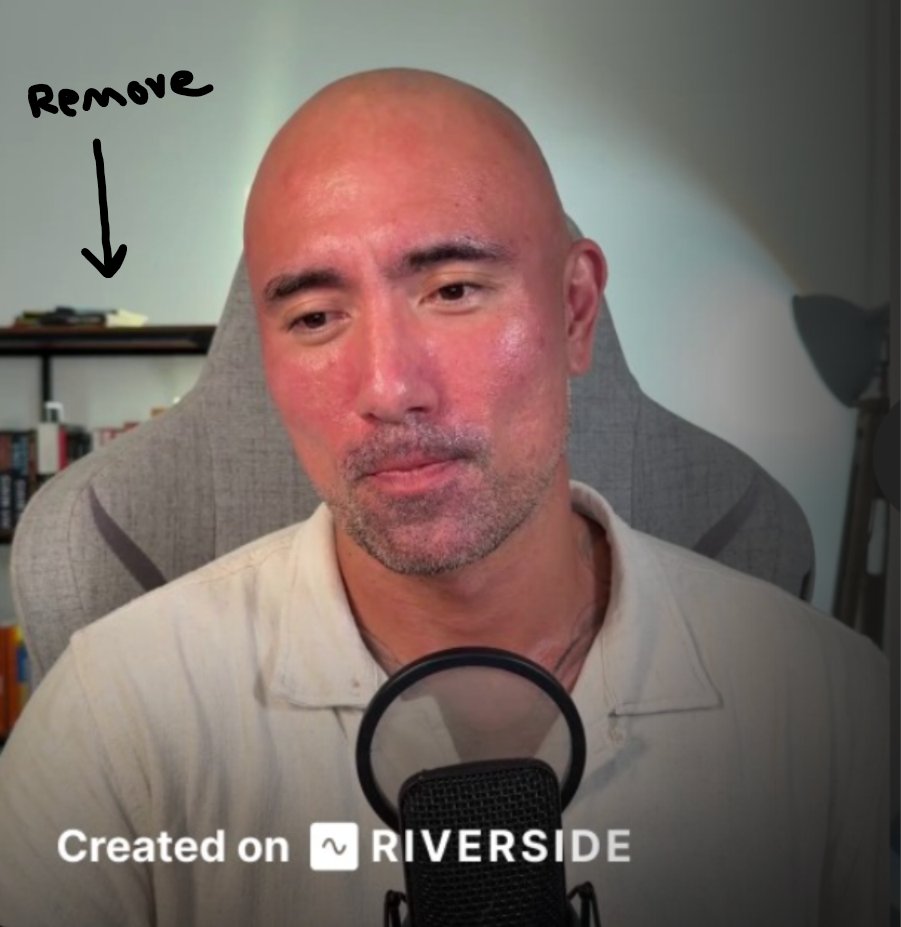 K_PopGacha's tweet photo. @valerioshi Get rid of the shelf in the background so you have equal white space on both sides of the chair.

Then maybe add some of your Pepe art on both sides. 

But the contrast of the shelf being brown and everything else being a whiteish color draws eyes to it. https://t.co/u2Wul6iiLj