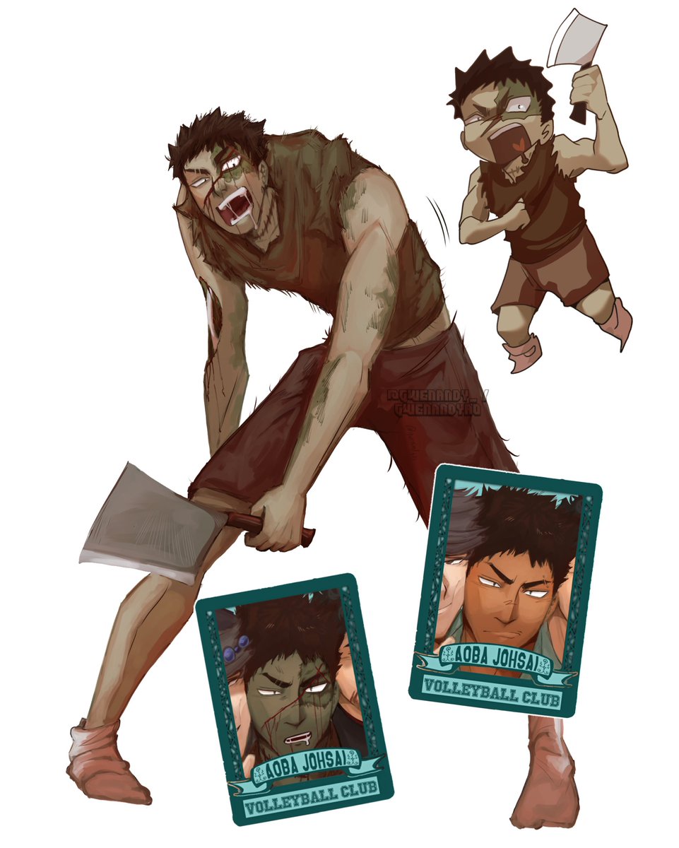 gwenandyao's tweet photo. calling all the monsters! #haikyu #oikawatooru #iwaizumihajime #matsukawaissei #hanamakitakahiro https://t.co/SLtE9KFjvv