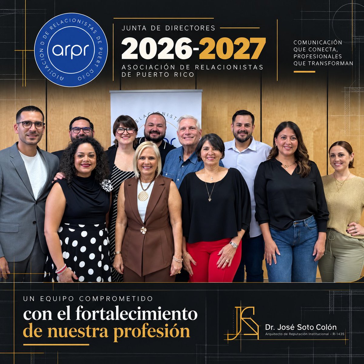 drjsotocolon's tweet photo. Agradezco la confianza de mis colegas al elegirme secretario de la Junta de Directores 2026–2027 de la Asociación de Relacionistas de Puerto Rico.
Asumo este compromiso con responsabilidad y entusiasmo por seguir fortaleciendo nuestra profesión.
#RelacionesPúblicas #ARPR https://t.co/isqy7xBHoE