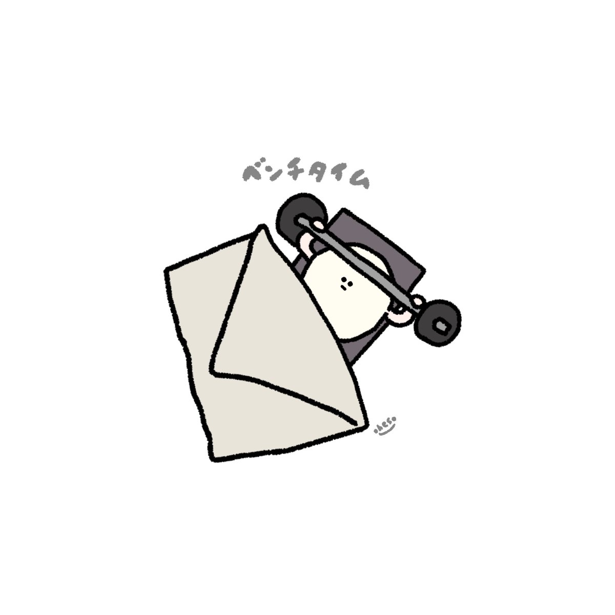 ohesooooooo's tweet photo. 休まなくていいの？🍞

 #ゆるいイラスト  #illustration‌‌ 
 #パン生地  #oheso_planet https://t.co/ngPCFp7TBx