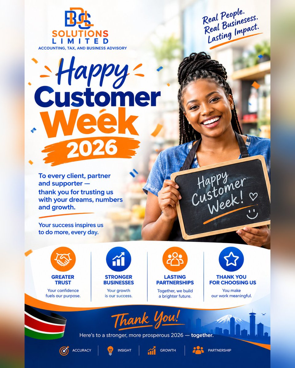 bdslsolutions's tweet photo. Happy Customer Week 2026.

Behind every set of accounts we close, every tax return we file and every plan we help shape is a client who trusted us with it. To our clients and partners, thank you for bringing us your numbers, your questions and your ambitions. https://t.co/DdiaWR5umX