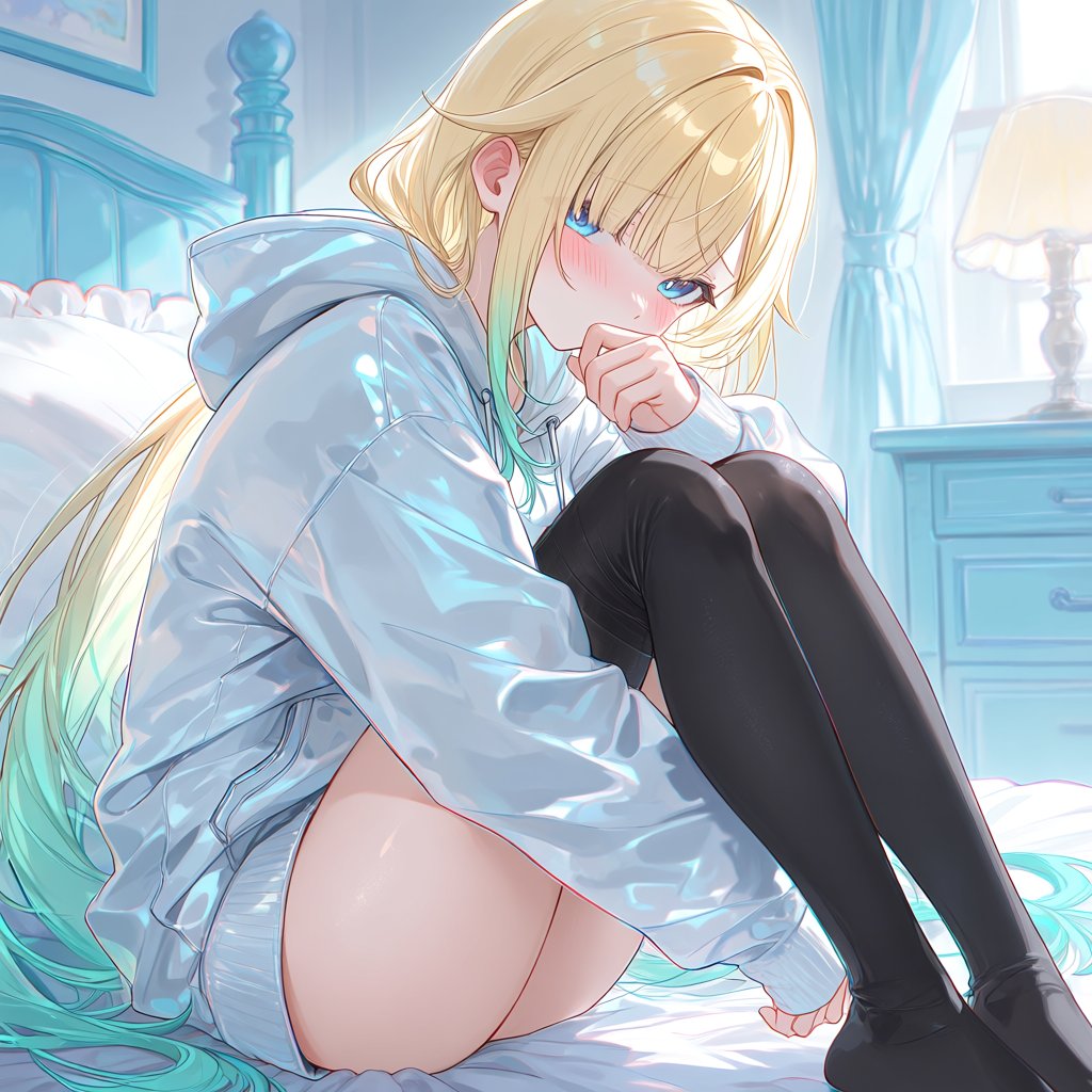 midose_e's tweet photo. 藍沢エマさん体育座り
#AIイラスト https://t.co/oadlK2YpkF