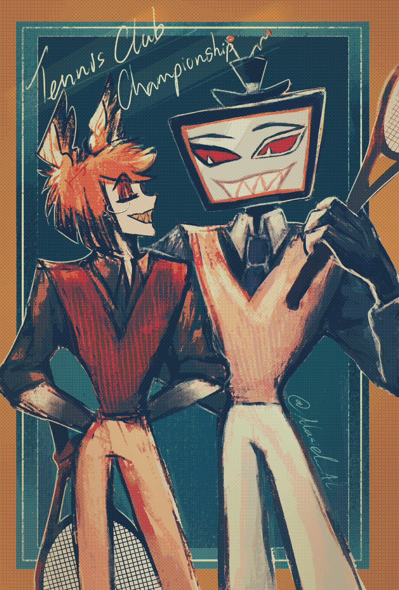 Alasiel_AL's tweet photo. Tennis Club Championship📺📻
#hazbinhotel #voxal #staticradio #alastor #vox https://t.co/MAA0FFhNI1