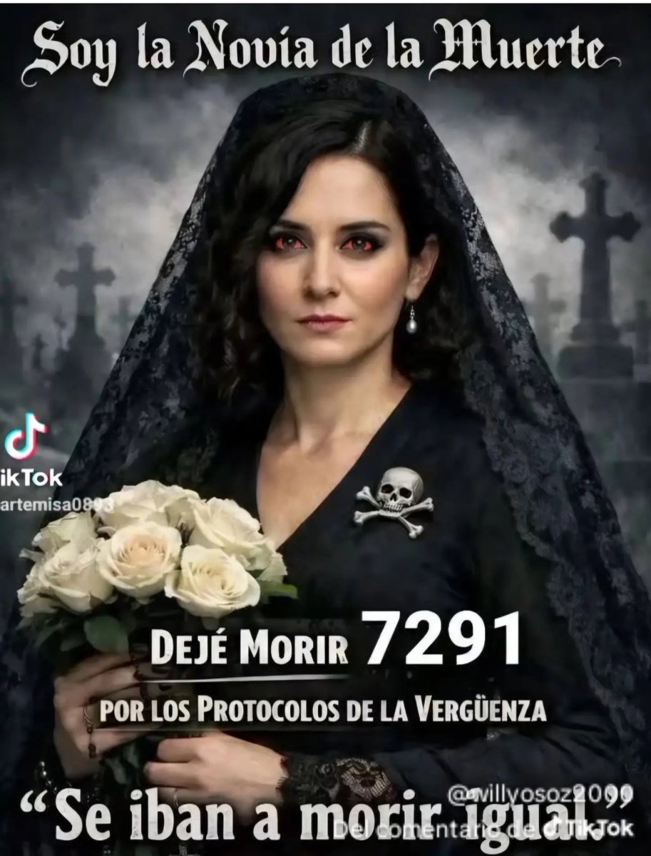 ElSeguimos's tweet photo. @IdiazAyuso Eres una HDLGP con todas las letras añade una mas a tu lista negra lady muerte 7291+1 https://t.co/gK9lyyqcES