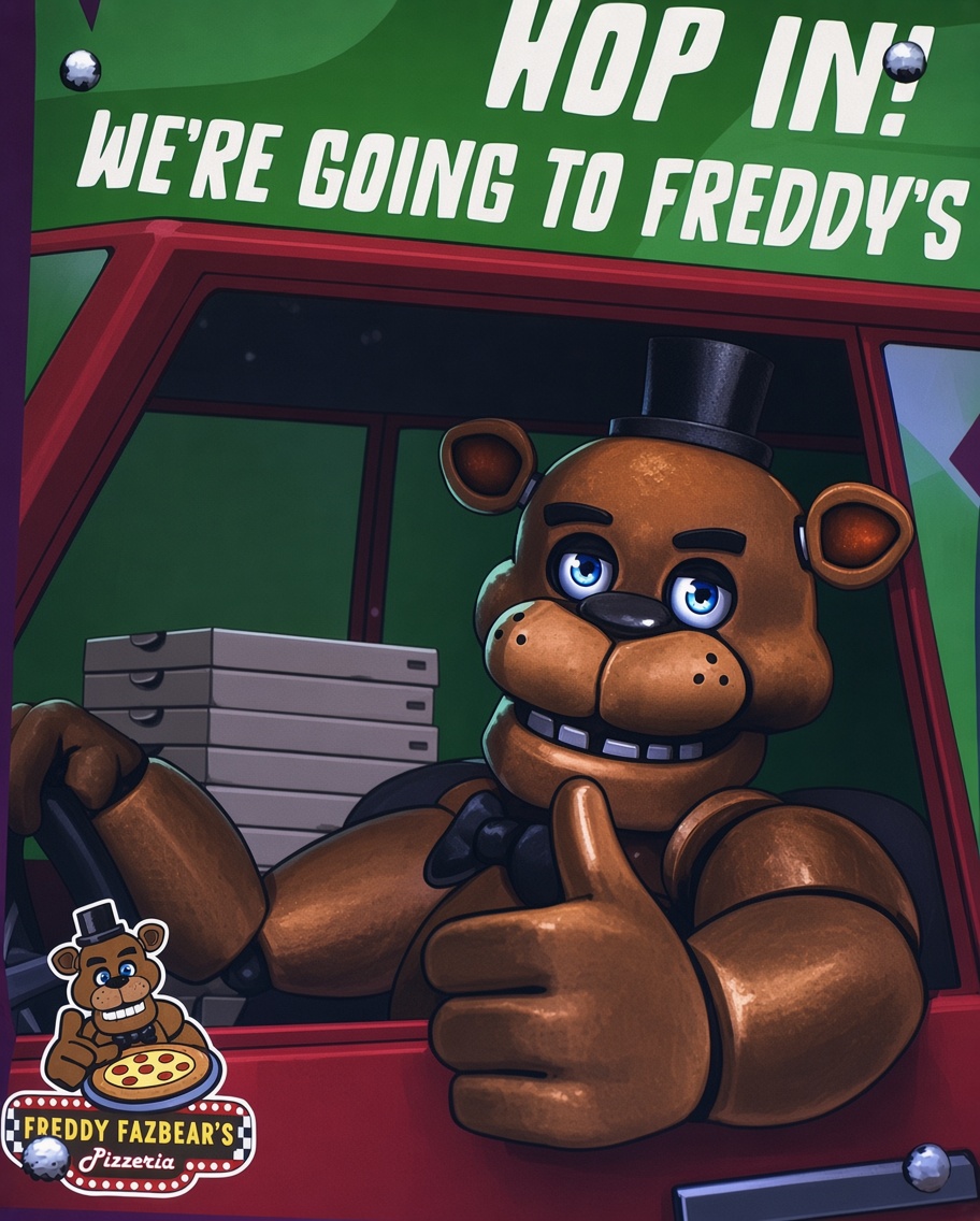 ValentinoJaitt's tweet photo. Posters extraídos desde la pizzería de Five Nights at Freddy’s de Fortnite: https://t.co/k2SsimWIdV